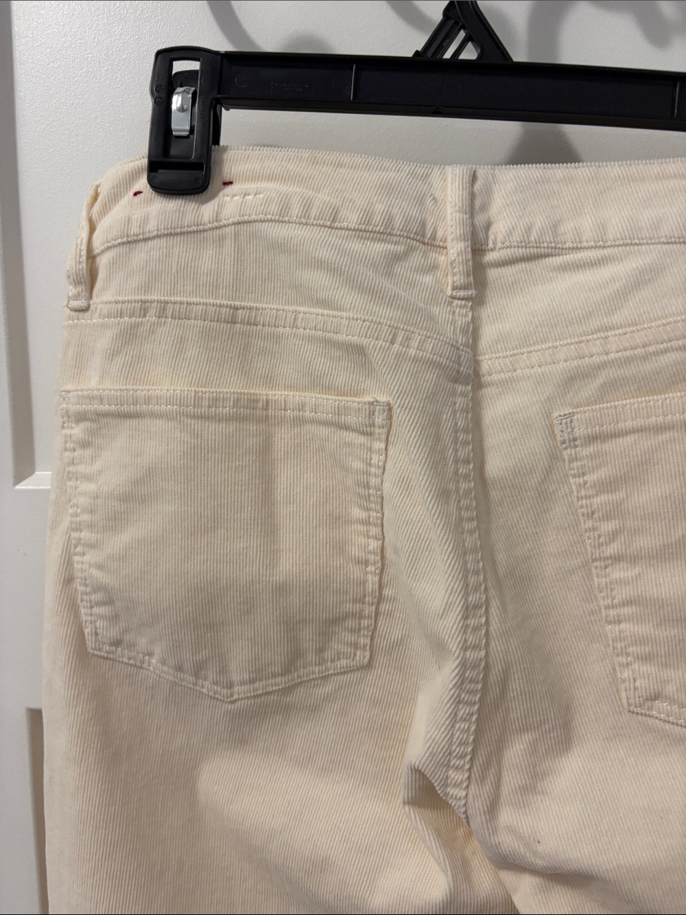 Talbots Cream Straight-Leg Corduroy High Rise Pants - Women's - Picture 5 of 5